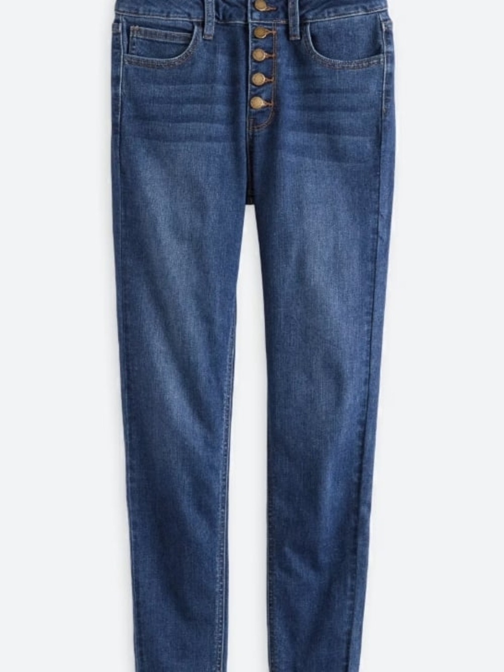 Just USA Indigo Denim Button-Fly Jeans